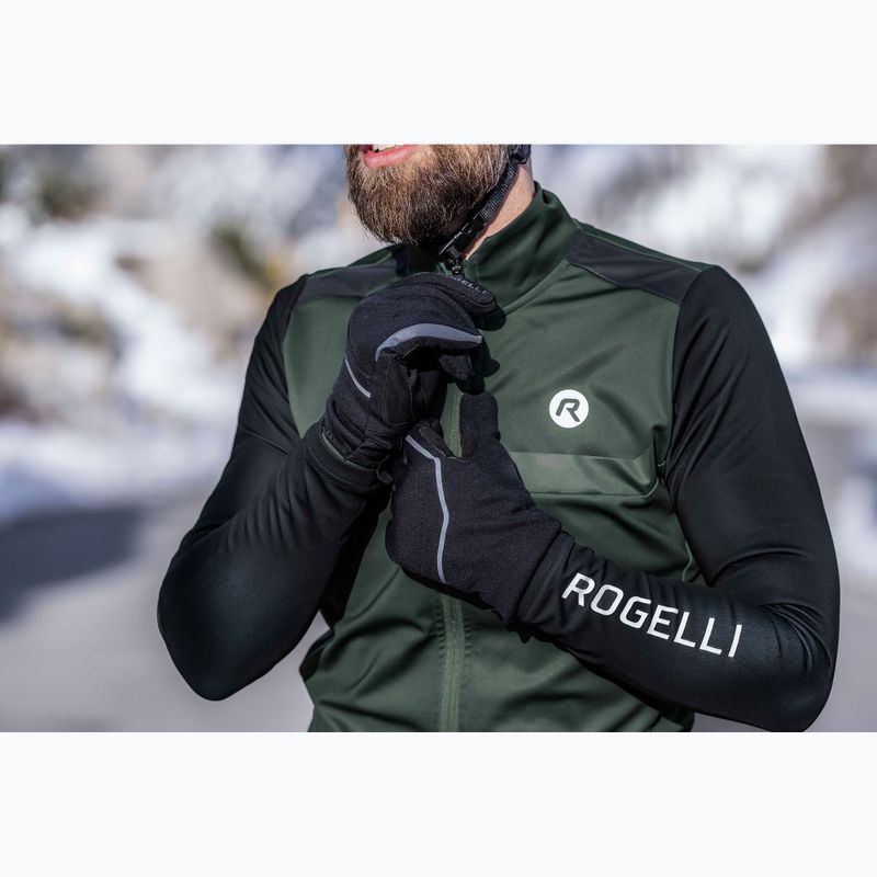 Pánské cyklistické rukavice Rogelli Apex Winter Windproof black 4