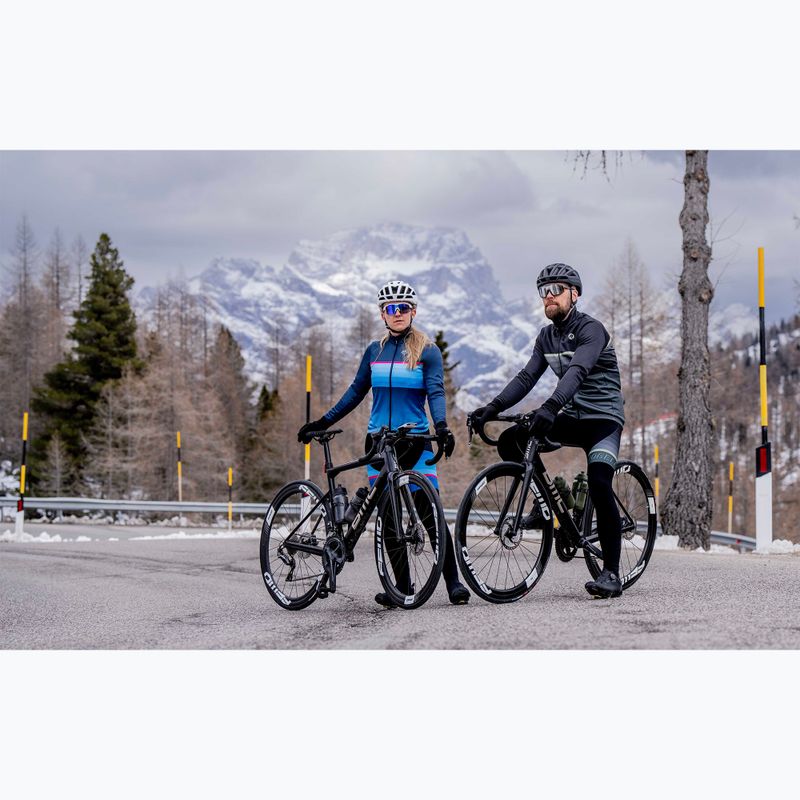 Dámské cyklistické tričko longsleeve  Rogelli Impress II blue/pink 11