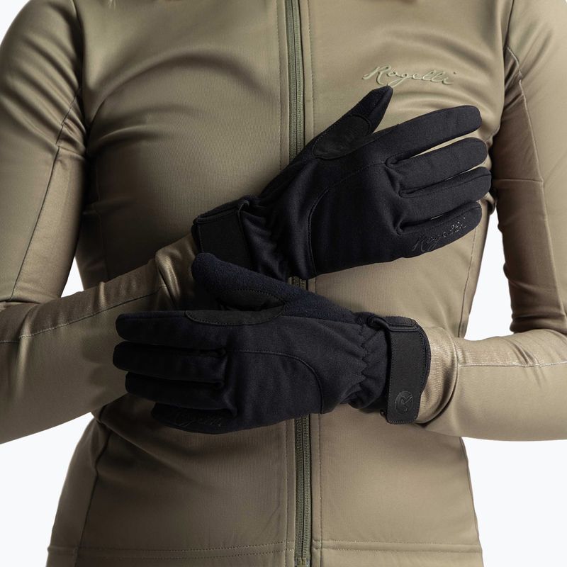 Dámské cyklistické rukavice Rogelli Core II Winter Windproof W black 8