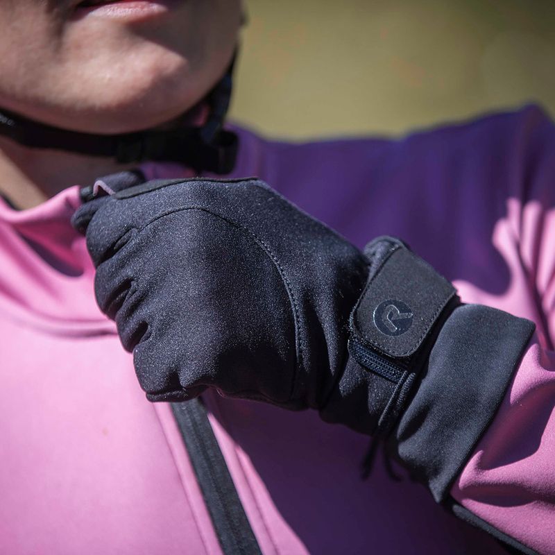Dámské cyklistické rukavice Rogelli Core II Winter Windproof W black 10