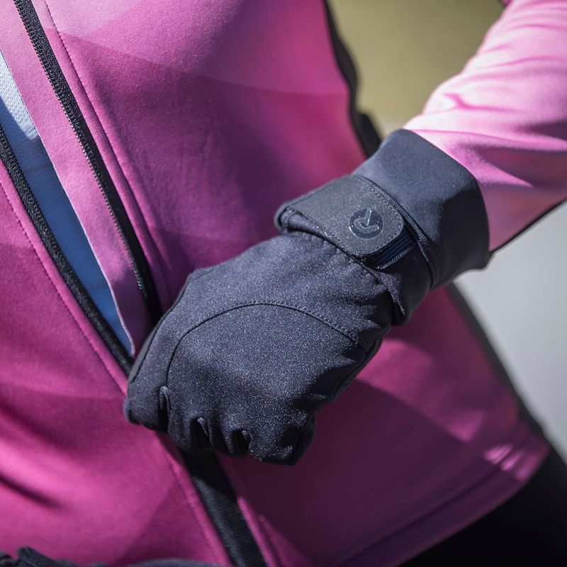 Dámské cyklistické rukavice Rogelli Core II Winter Windproof W black 11