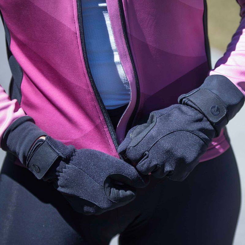 Dámské cyklistické rukavice Rogelli Core II Winter Windproof W black 13