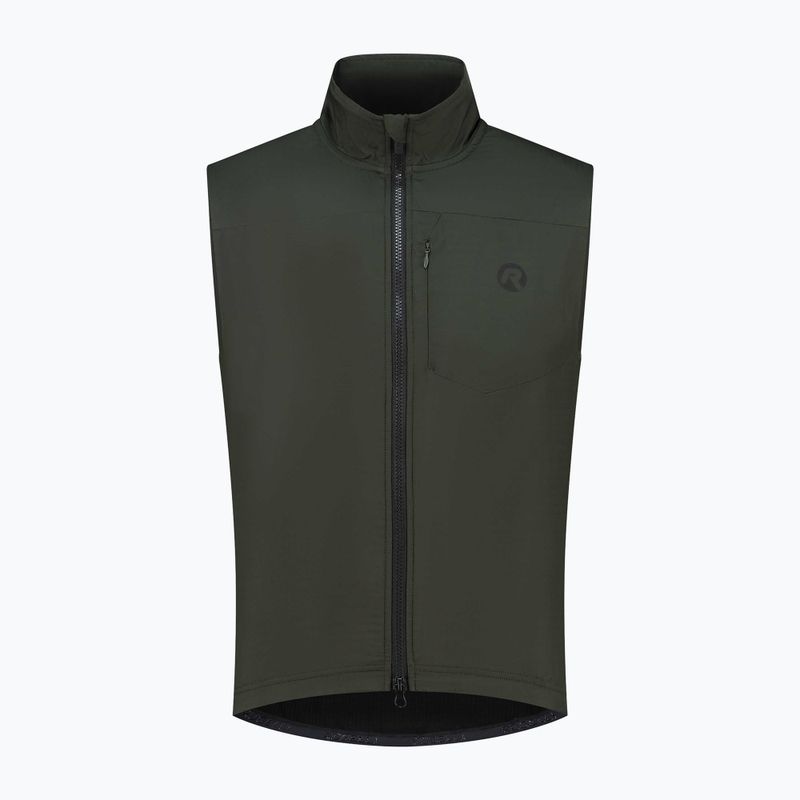 Pánská cyklistická vesta Rogelli Advntr Insulated army green  6