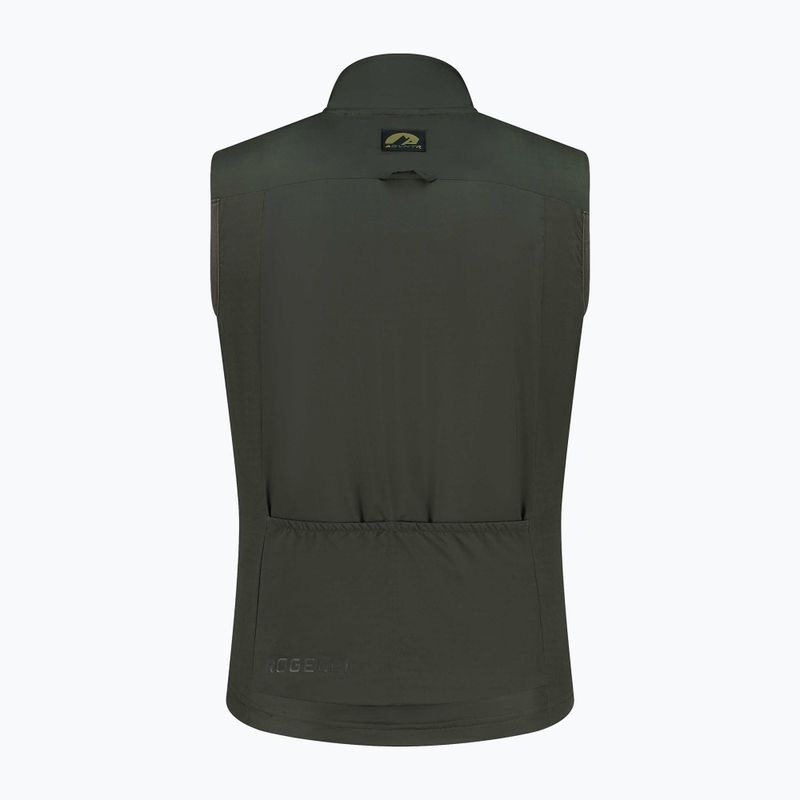 Pánská cyklistická vesta Rogelli Advntr Insulated army green  7
