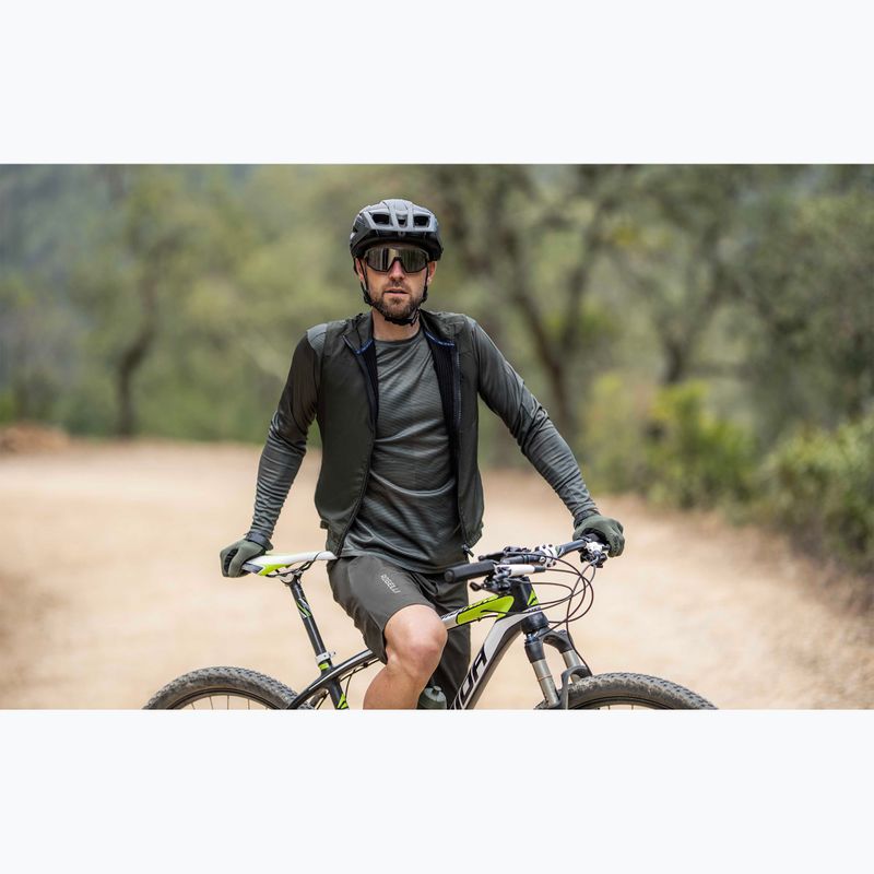 Pánská cyklistická vesta Rogelli Advntr Insulated army green  8
