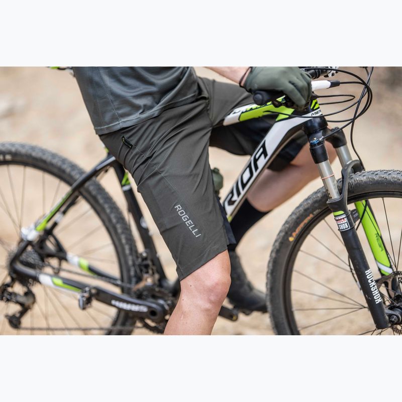 Pánské cyklistické šortky Rogelli Advntr Core MTB green/black 9