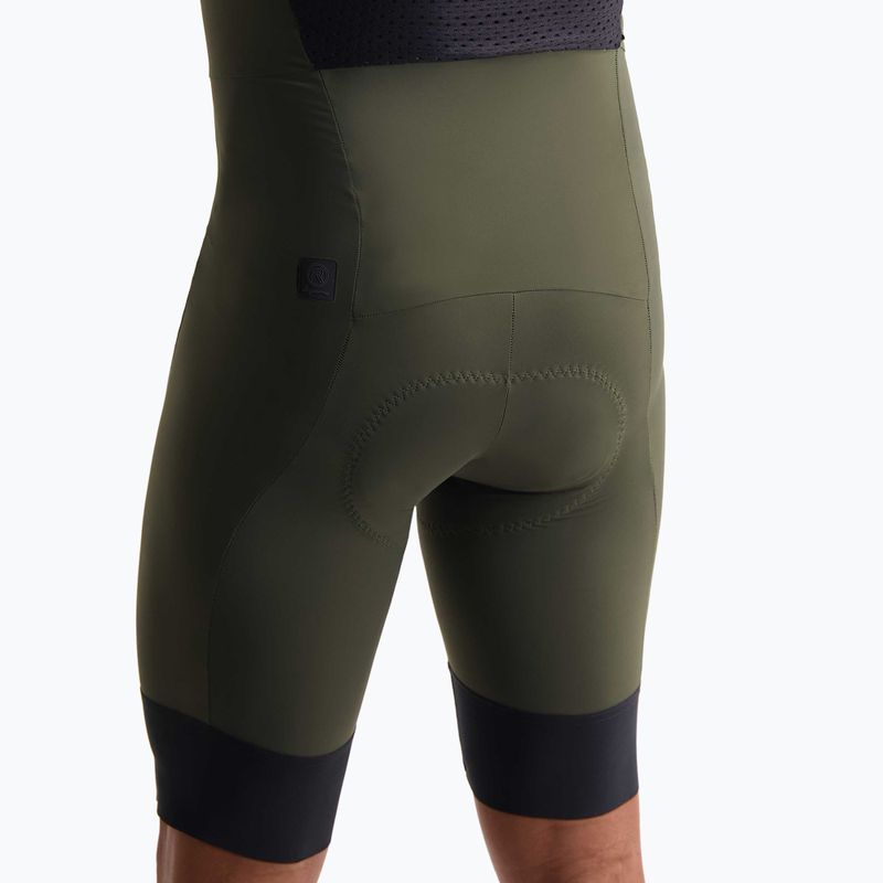 Pánské cyklistické šortky Rogelli Signature Bib Short green 3