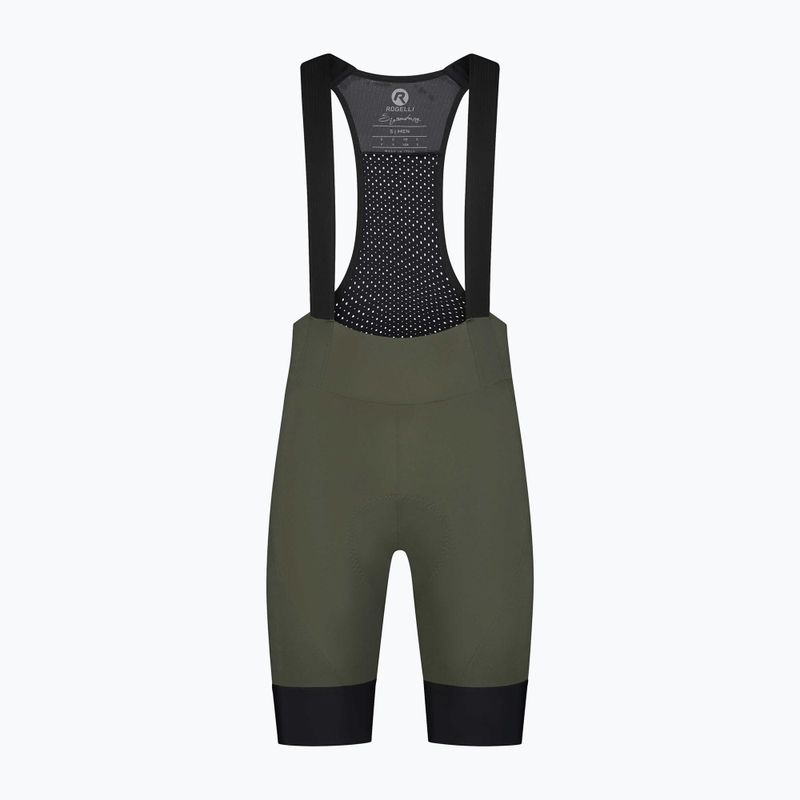 Pánské cyklistické šortky Rogelli Signature Bib Short green 4