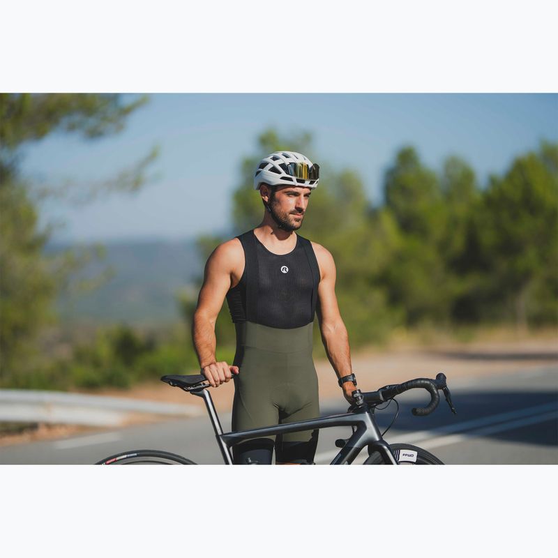 Pánské cyklistické šortky Rogelli Signature Bib Short green 7