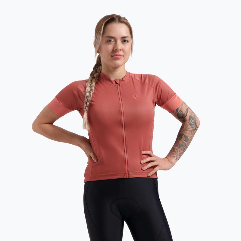 Dámský cyklistický dres Rogelli Modesta chutney / coral