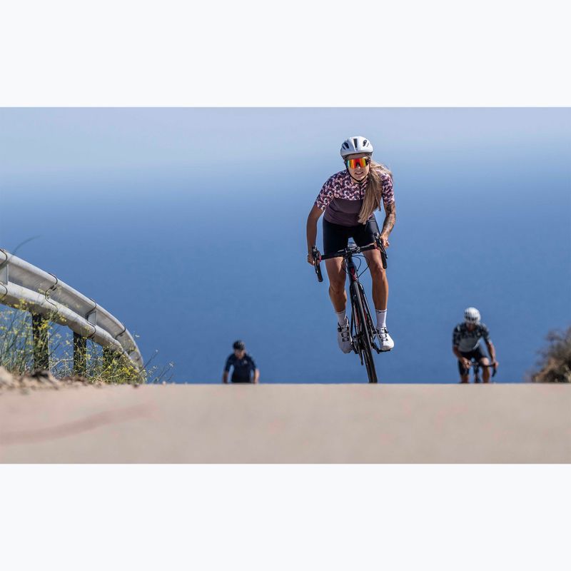 Dámský cyklistický dres    Rogelli Essential Graphic burgundy/coral 6