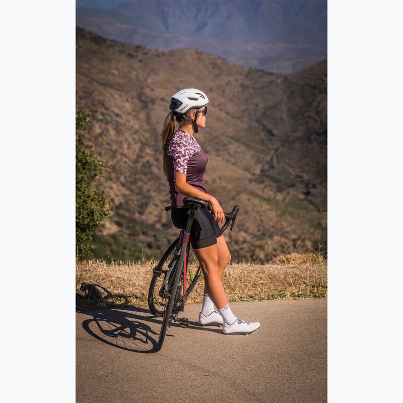 Dámský cyklistický dres    Rogelli Essential Graphic burgundy/coral 8