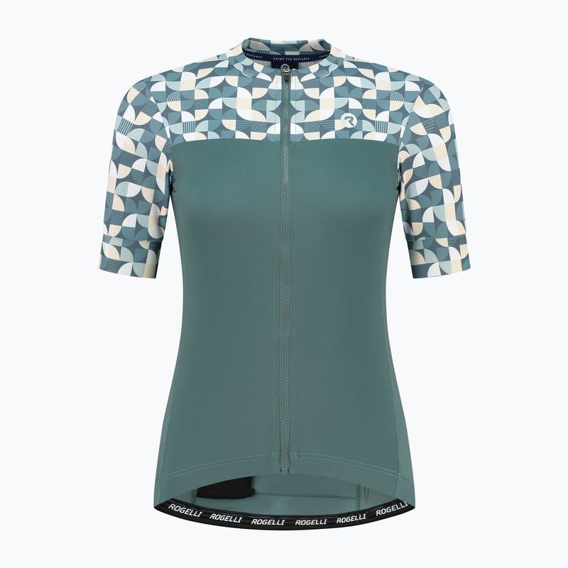 Dámský cyklistický dres    Rogelli Essential Graphic mint/yellow 4