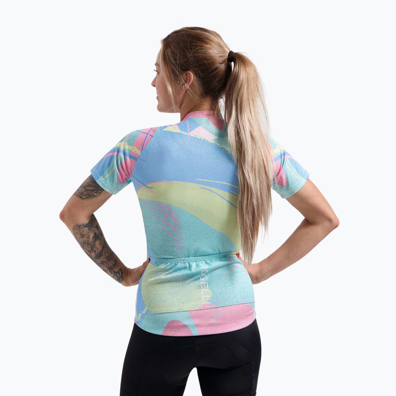 Dámský cyklistický dres    Rogelli Vintage blue/pink 2