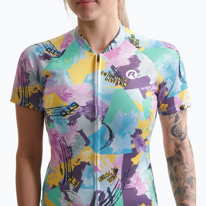 Dámský cyklistický dres    Rogelli Vintage yellow/green 3