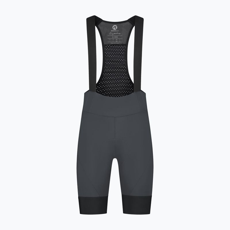 Pánské cyklistické šortky Rogelli Signature Bib Short grey 8