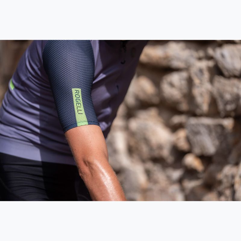Pánský cyklistický dres Rogelli Fast grey / turguoise 14