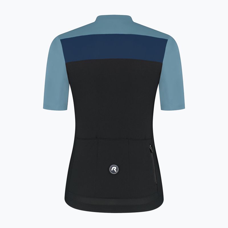 Dámský cyklistický dres Rogelli Core Block W black/blue/dark blue 7