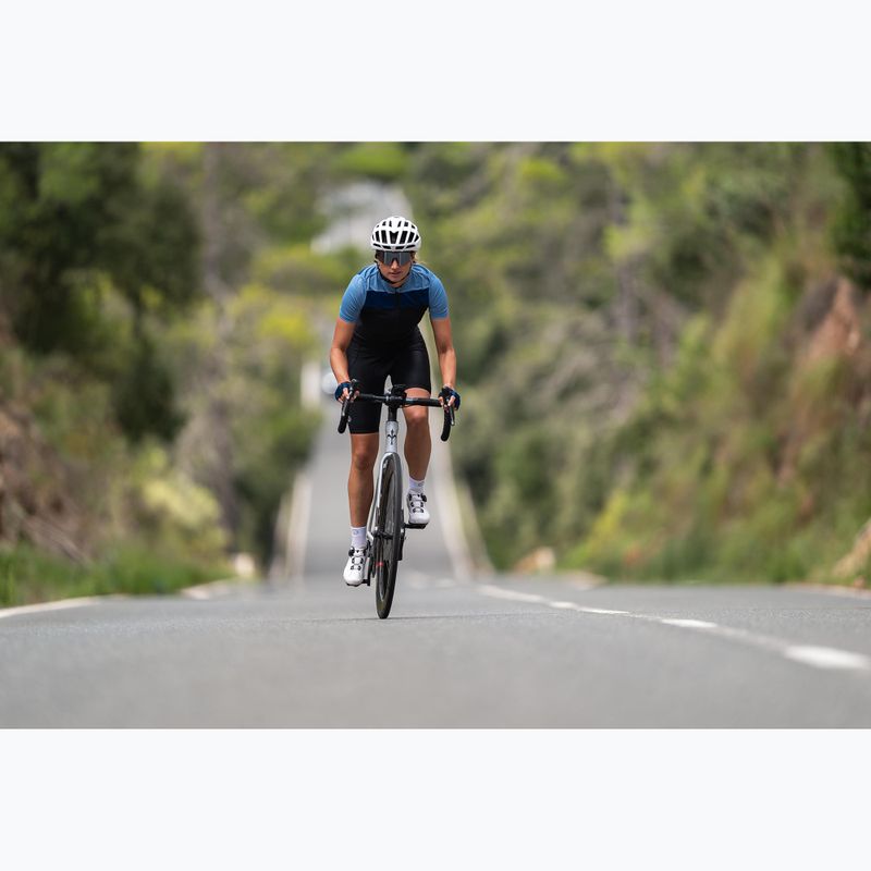 Dámský cyklistický dres Rogelli Core Block W black/blue/dark blue 9