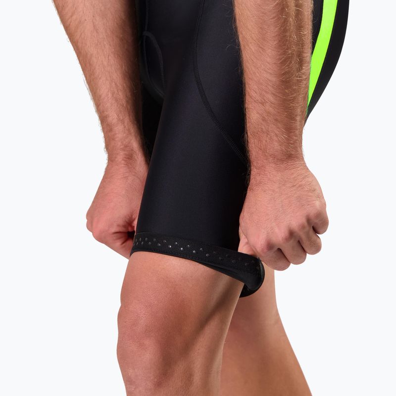 Pánské cyklistické šortky Rogelli Core Bib Short  black/fluor yellow 5