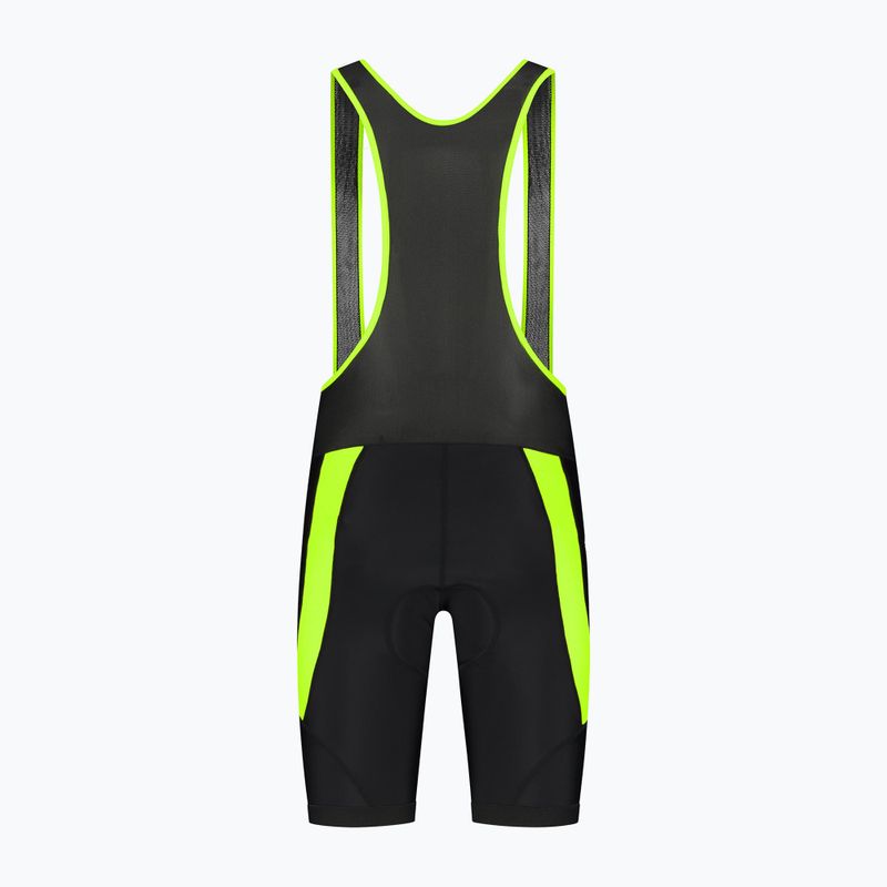 Pánské cyklistické šortky Rogelli Core Bib Short  black/fluor yellow 7