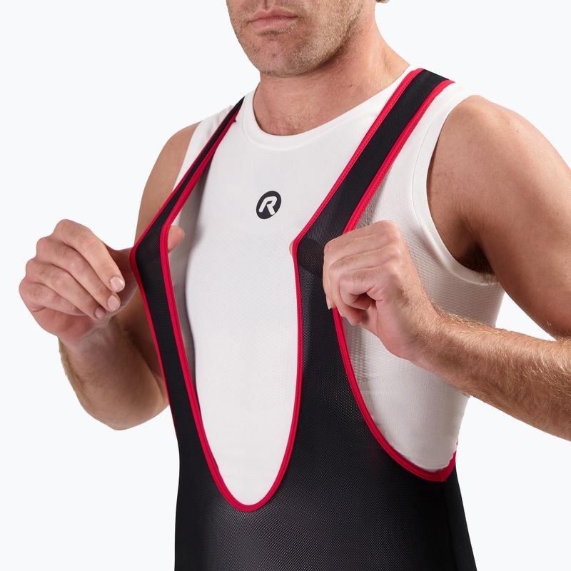 Pánské cyklistické šortky Rogelli Core Bib Short black/red 3