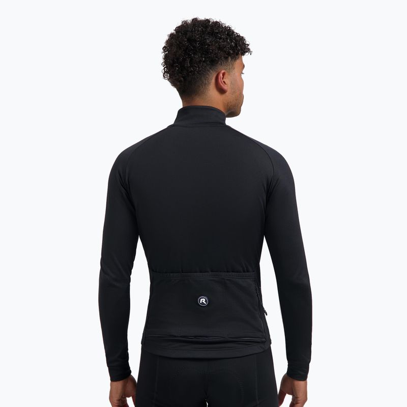 Pánský cyklistický dres Longsleeve Rogelli Essential II black 3
