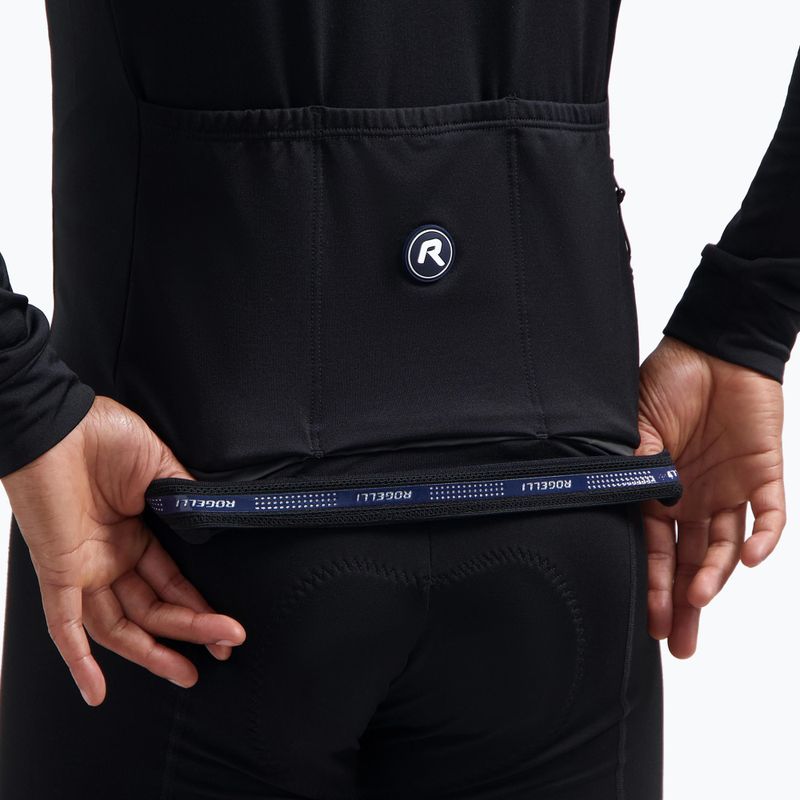 Pánský cyklistický dres Longsleeve Rogelli Essential II black 5