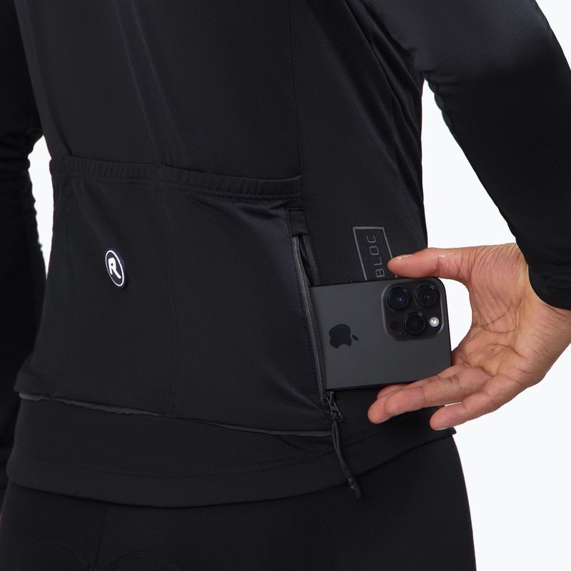 Pánský cyklistický dres Longsleeve Rogelli Essential II black 6