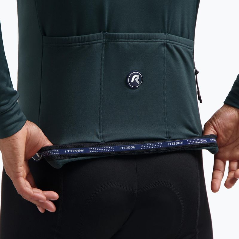 Pánské cyklistické triko Longsleeve Rogelli Essential II blue 5