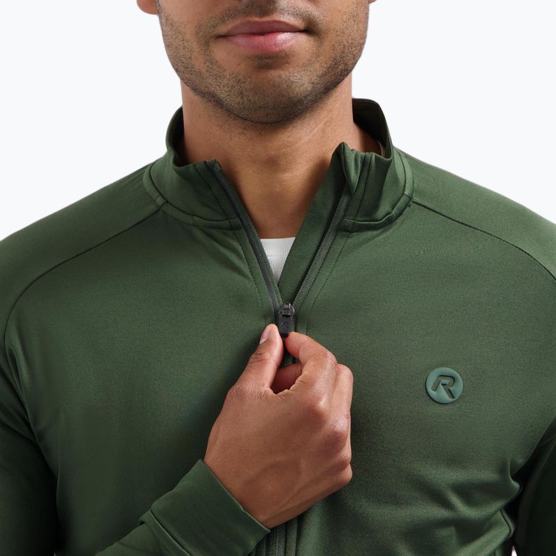 Pánský cyklistický dres Longsleeve Rogelli Essential II green 4