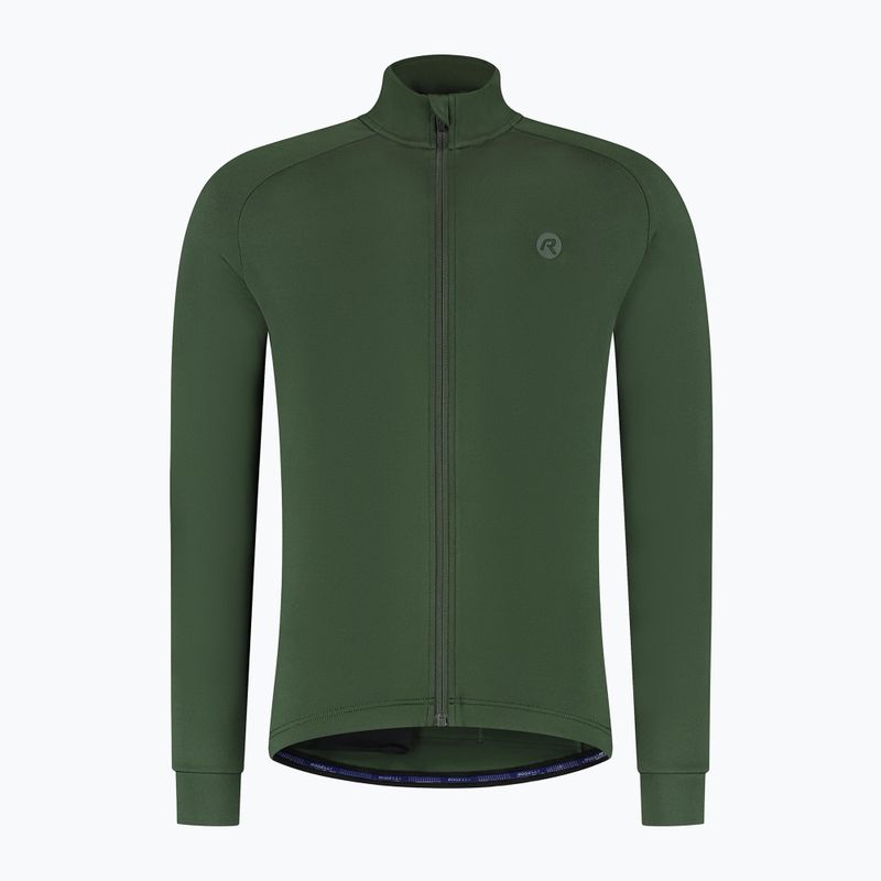 Pánský cyklistický dres Longsleeve Rogelli Essential II green 7