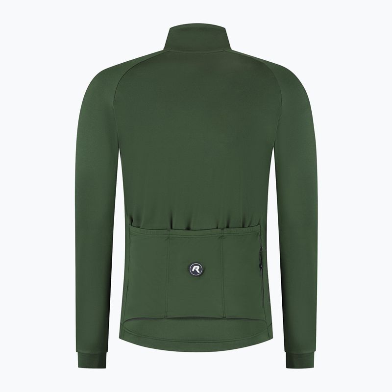 Pánský cyklistický dres Longsleeve Rogelli Essential II green 8