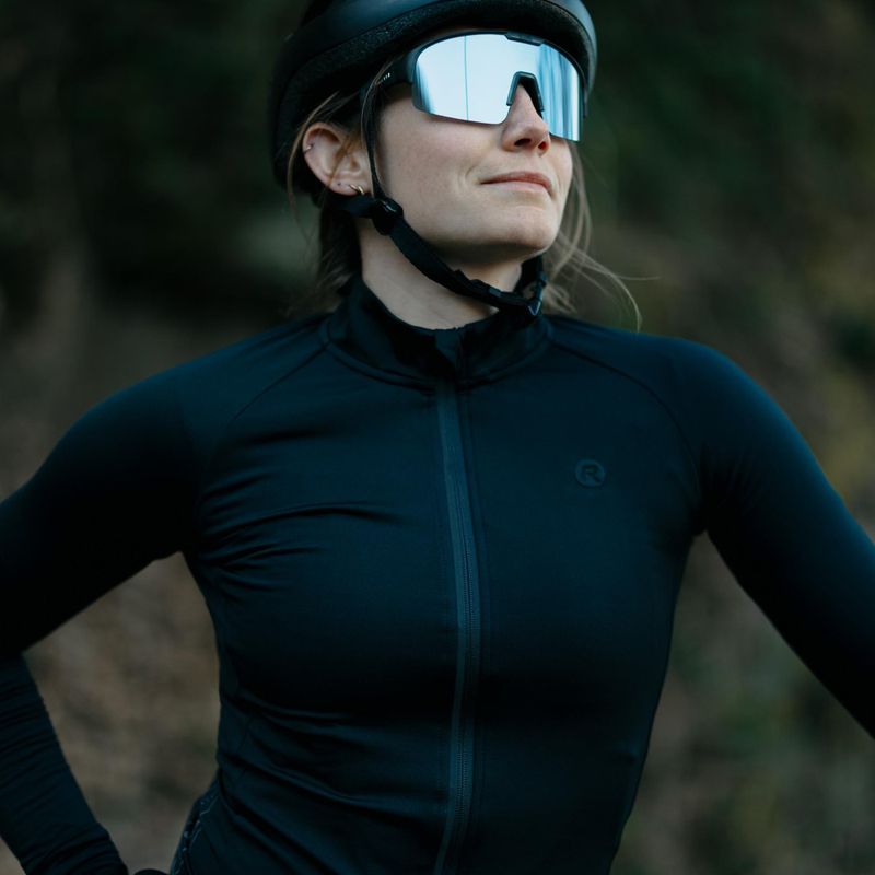 Dámské cyklistické tričko Longsleeve Rogelli Essential II black 9