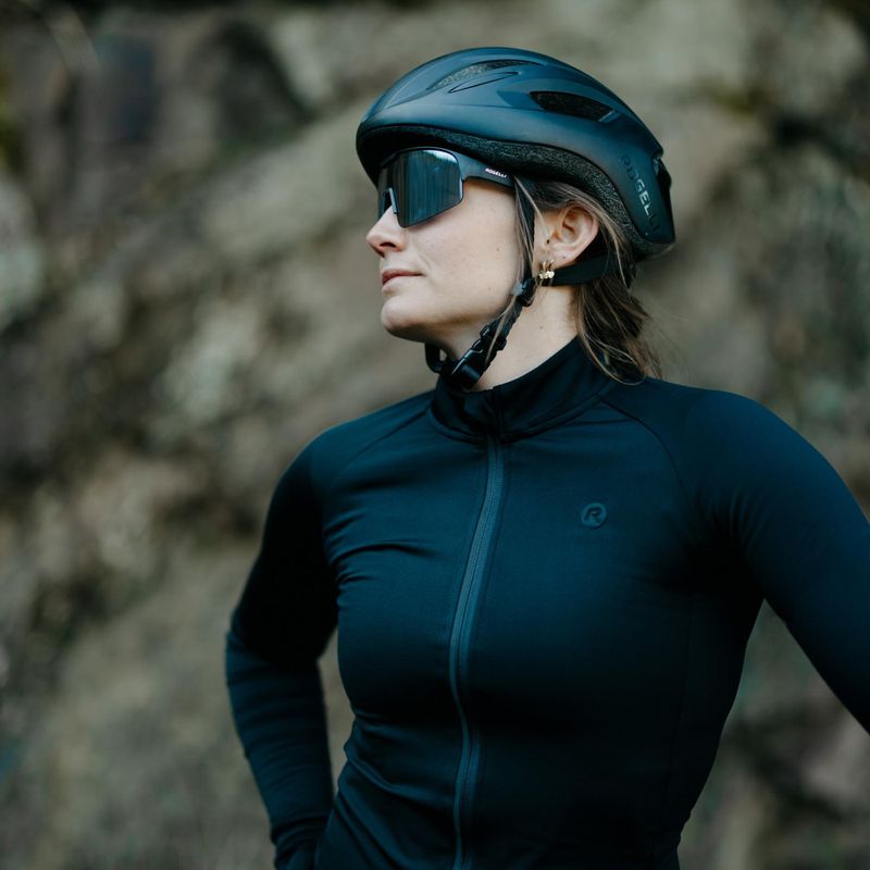 Dámské cyklistické tričko Longsleeve Rogelli Essential II black 10