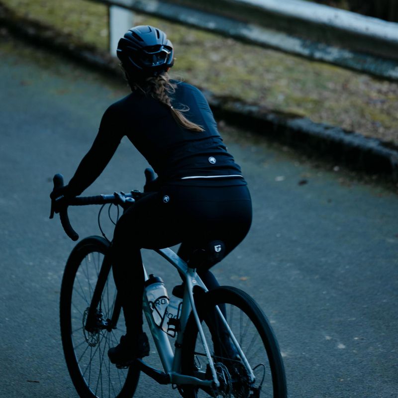 Dámské cyklistické tričko Longsleeve Rogelli Essential II black 12