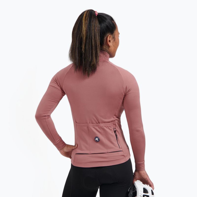 Dámský cyklistický dres Longsleeve Rogelli Essential II chutney 3