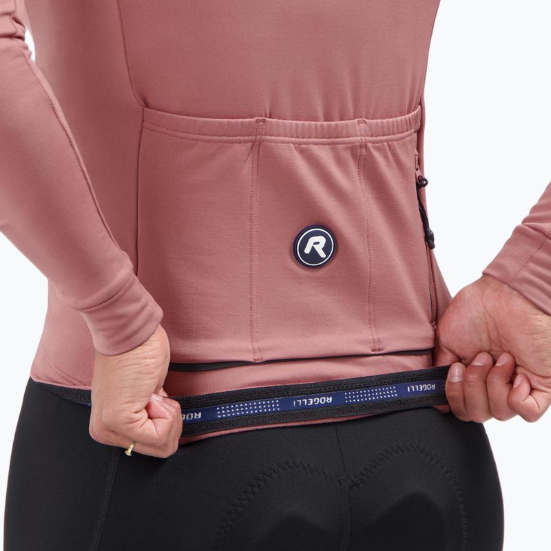 Dámský cyklistický dres Longsleeve Rogelli Essential II chutney 5