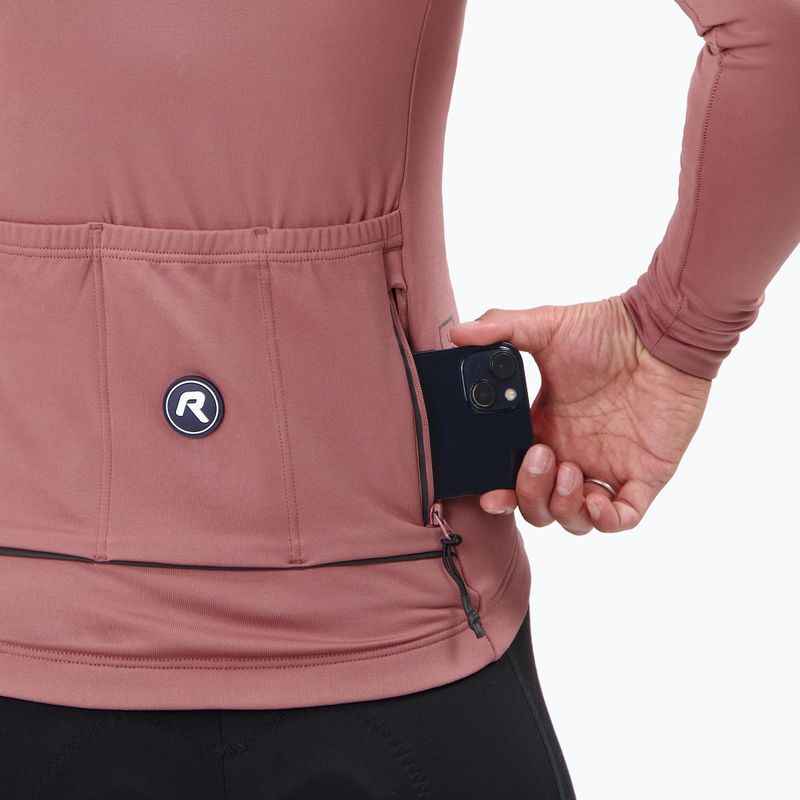 Dámský cyklistický dres Longsleeve Rogelli Essential II chutney 6