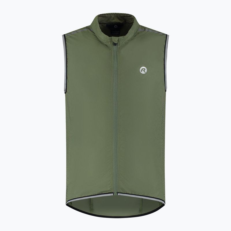 Pánská cyklistická vesta Rogelli Core army green 3