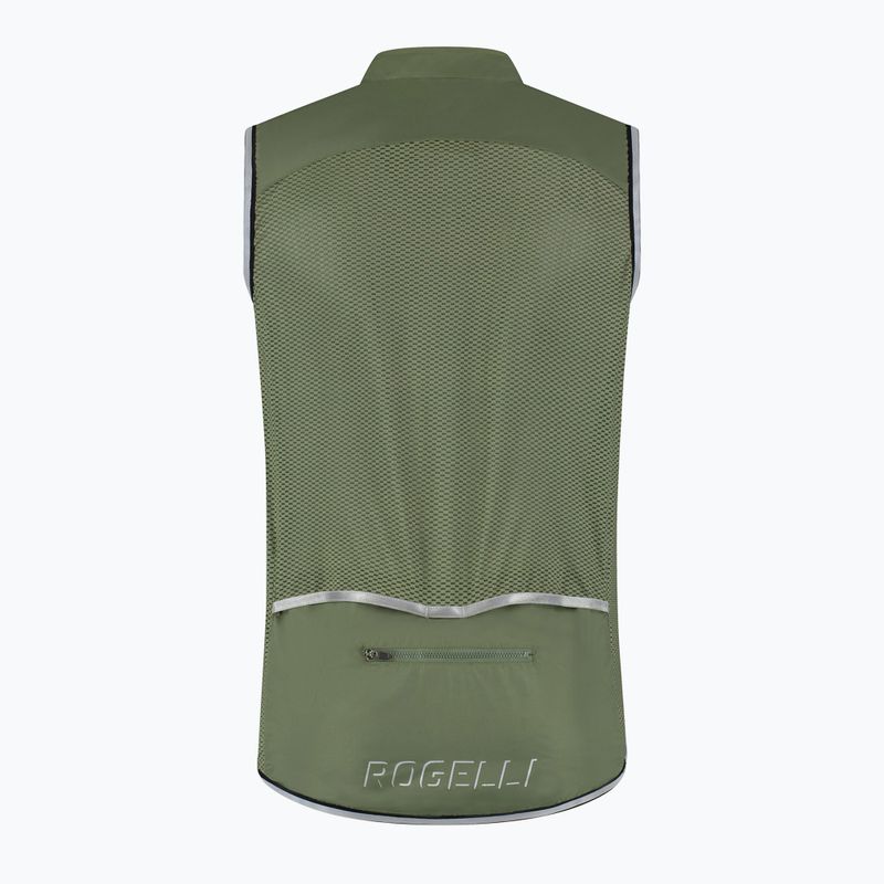 Pánská cyklistická vesta Rogelli Core army green 4