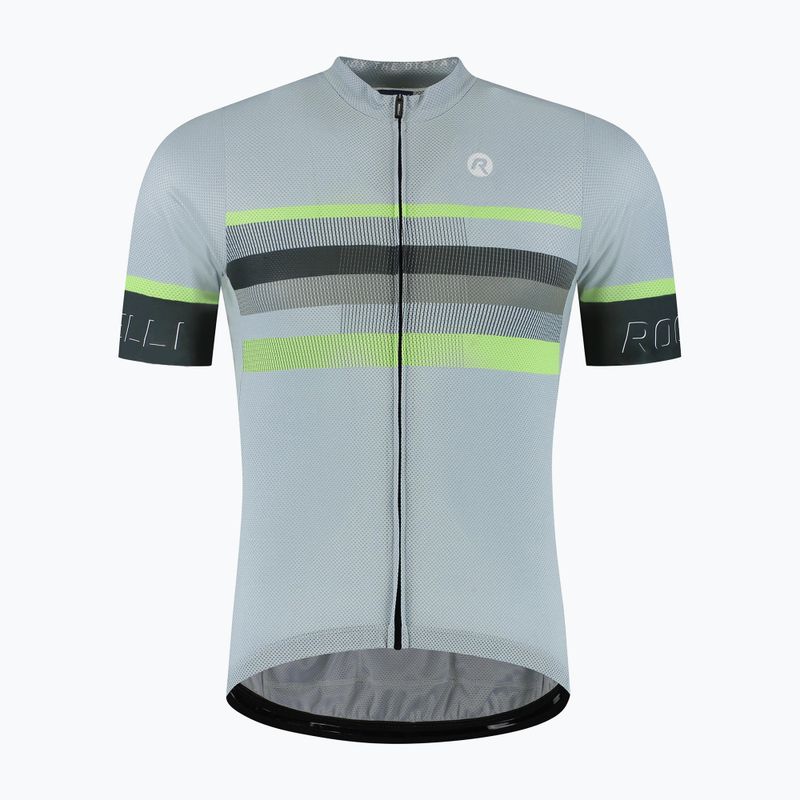 Pánský cyklistický dres Rogelli Hero II grey/lime 5