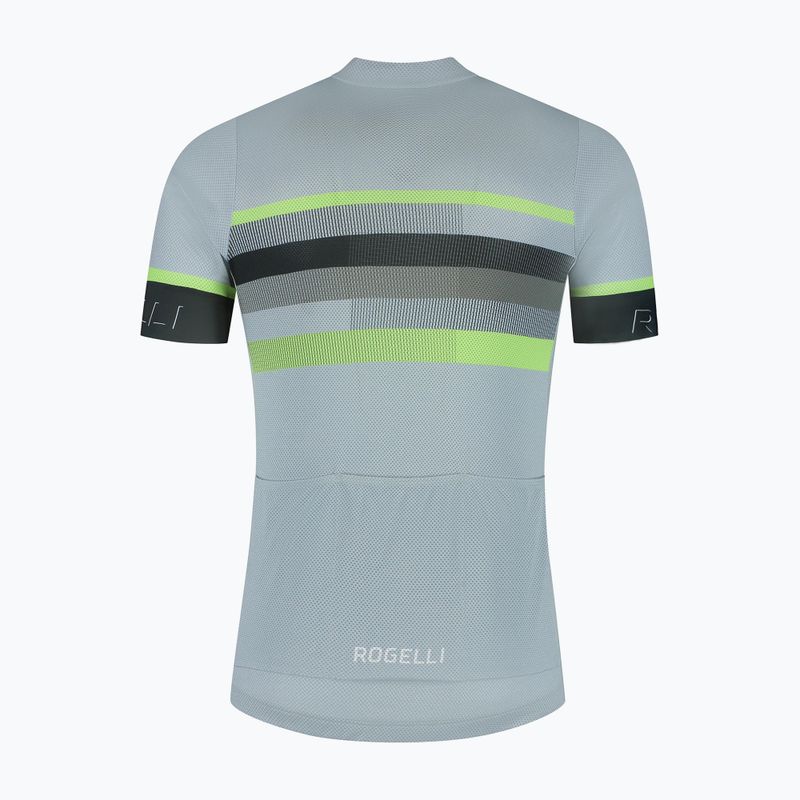 Pánský cyklistický dres Rogelli Hero II grey/lime 6