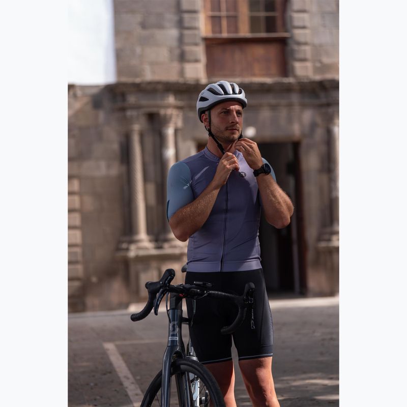 Pánský cyklistický dres Rogelli Fast grey/dusty teal/teal 8
