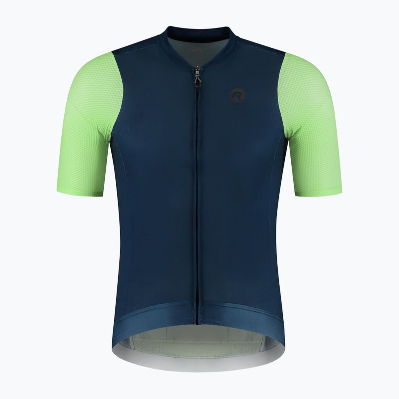 Pánský cyklistický dres Rogelli Fast blue/lime 5