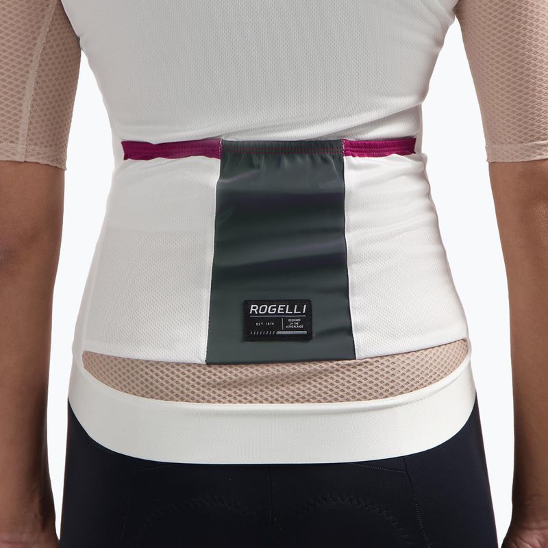 Dámský cyklistický dres Rogelli Fast sand/dusty pink/cherry 4