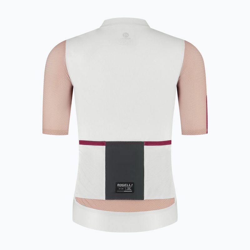 Dámský cyklistický dres Rogelli Fast sand/dusty pink/cherry 6