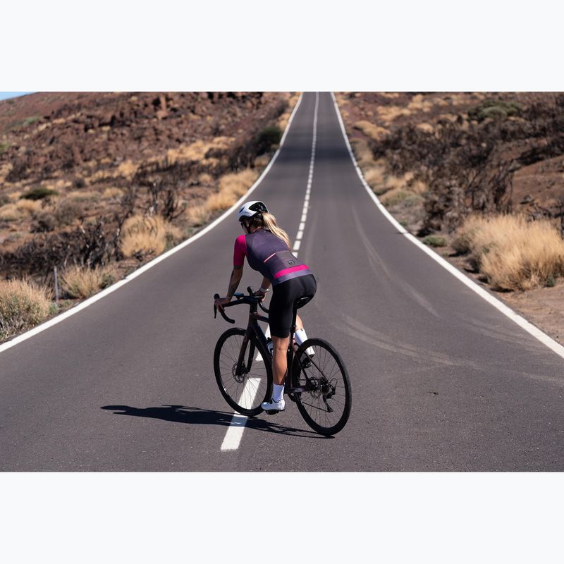 Dámský cyklistický dres Rogelli Fast ebony/pink/coral 10