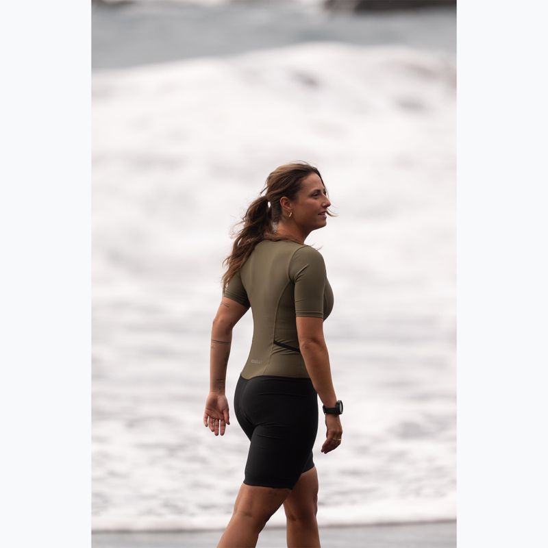 Triatlonová kombinéza Rogelli Florida Tri Suit black/army green 13