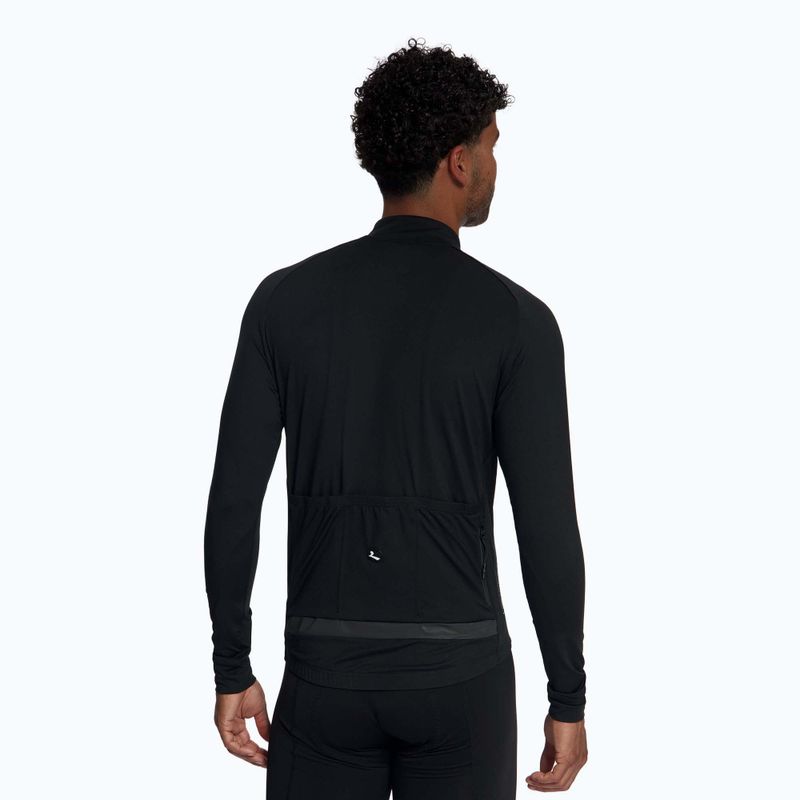 Pánské cyklistické tričko Longsleeve Rogelli Essential Light black 2